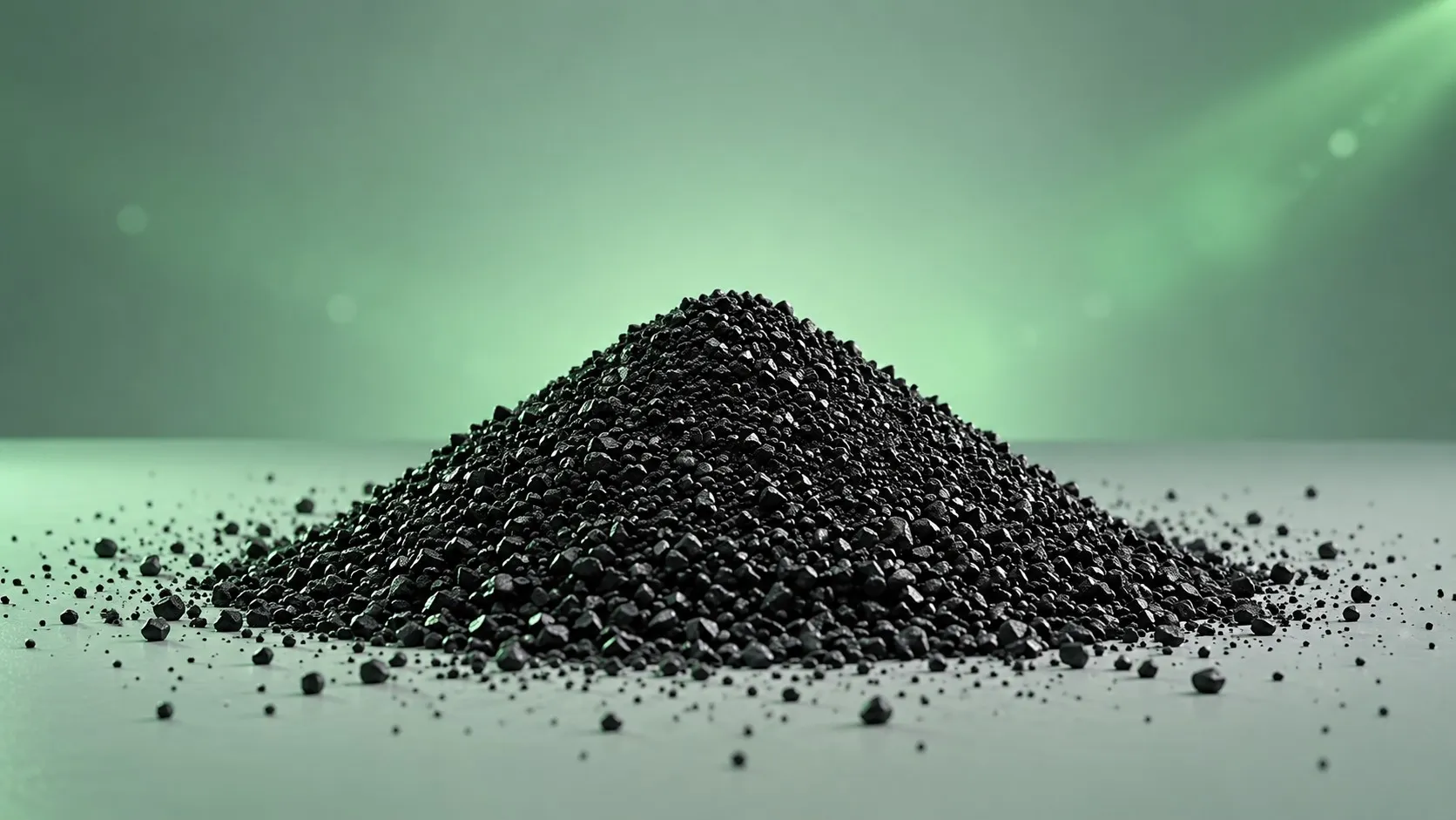Carbon black pile