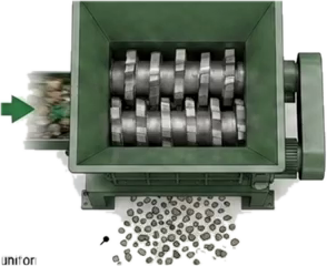 Twin-shaft shredder
